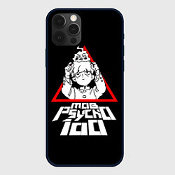 Чехол для iPhone 12 Pro Max Mob Psycho 100 Кагеяма и Ямочки, цвет: 3D-черный