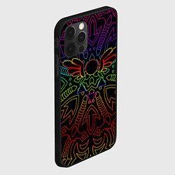 Чехол для iPhone 12 Pro Max МАГИЧЕСКАЯ РУНА, ДЕЛЬТА РУНА DELTARUNE, цвет: 3D-черный — фото 2
