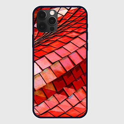 Чехол для iPhone 12 Pro Max Красная спартаковская чешуя, цвет: 3D-черный