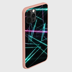 Чехол для iPhone 12 Pro Max Лазерная композиция, цвет: 3D-светло-розовый — фото 2
