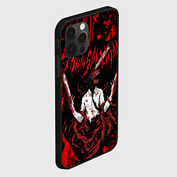 Чехол для iPhone 12 Pro Max Человек бензопила в крови Chainsaw Man, цвет: 3D-черный — фото 2