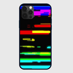 Чехол для iPhone 12 Pro Max Color fashion glitch, цвет: 3D-черный
