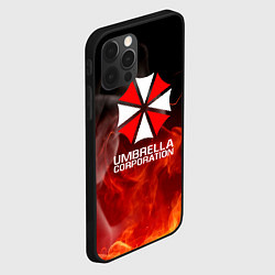 Чехол для iPhone 12 Pro Max Umbrella Corporation пламя, цвет: 3D-черный — фото 2