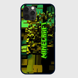 Чехол для iPhone 12 Pro Max Minecraft, pattern 2022, цвет: 3D-черный