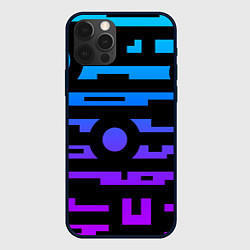 Чехол для iPhone 12 Pro Max Неоновая геометрия Neon, цвет: 3D-черный