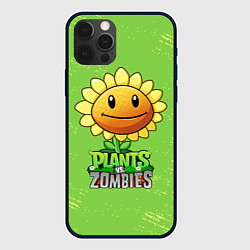Чехол для iPhone 12 Pro Max Подсолнух Plants vs Zombies, цвет: 3D-черный
