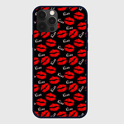 Чехол для iPhone 12 Pro Max Kiss поцелуи, цвет: 3D-черный