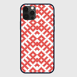 Чехол для iPhone 12 Pro Max Славянский орнамент этнический узор, цвет: 3D-черный