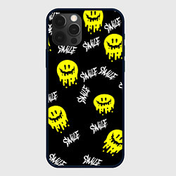 Чехол для iPhone 12 Pro Max SMILE smile граффити, цвет: 3D-черный
