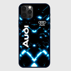 Чехол для iPhone 12 Pro Max Audi Neon, цвет: 3D-черный