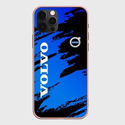 Чехол для iPhone 12 Pro Max Volvo - Градиент, цвет: 3D-светло-розовый