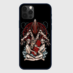 Чехол для iPhone 12 Pro Max Пирамидоголовый и медсестрички, цвет: 3D-черный