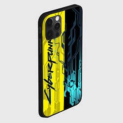 Чехол для iPhone 12 Pro Max CYBERPUNK 2077 Логотип, цвет: 3D-черный — фото 2