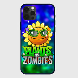 Чехол для iPhone 12 Pro Max Plants vs Zombies подсолнух, цвет: 3D-черный