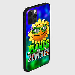 Чехол для iPhone 12 Pro Max Plants vs Zombies подсолнух, цвет: 3D-черный — фото 2