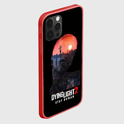 Чехол для iPhone 12 Pro Max Dying Light Stay Human, цвет: 3D-красный — фото 2