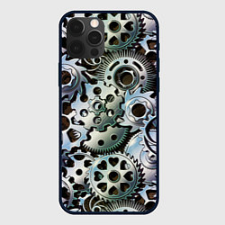 Чехол для iPhone 12 Pro Max Стимпанк шестеренки Steampunk, цвет: 3D-черный