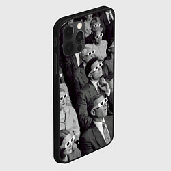 Чехол для iPhone 12 Pro Max Люди смотрят кино в 3d очках, цвет: 3D-черный — фото 2