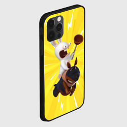 Чехол для iPhone 12 Pro Max Бешеный кролик и собака, цвет: 3D-черный — фото 2