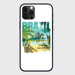 Чехол для iPhone 12 Pro Max Тропический Рай Бразилии, цвет: 3D-черный