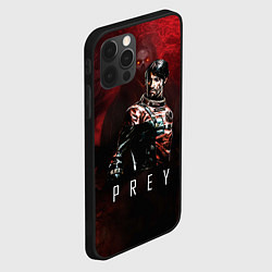 Чехол для iPhone 12 Pro Max Prey Dark red, цвет: 3D-черный — фото 2