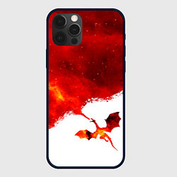 Чехол для iPhone 12 Pro Max ДЫХАНИЕ ЗВЕЗДНОГО ДРАКОНА DRAGON FIRE, цвет: 3D-черный