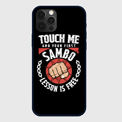 Чехол для iPhone 12 Pro Max Боевое Самбо SAMBO, цвет: 3D-черный