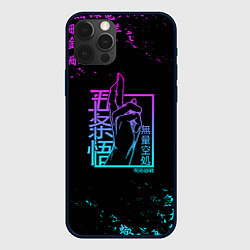 Чехол для iPhone 12 Pro Max СУКУНА МАГИЧЕСКАЯ БИТВА НЕОН SUKUNA NEON, цвет: 3D-черный