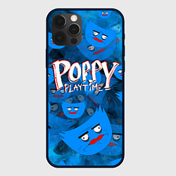 Чехол для iPhone 12 Pro Max Poppy Playtime Pattern background, цвет: 3D-черный