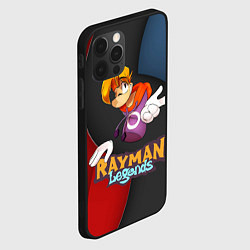 Чехол для iPhone 12 Pro Max Rayman на абстрактном фоне, цвет: 3D-черный — фото 2