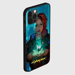 Чехол для iPhone 12 Pro Max Vi girl cyberpunk 2077, цвет: 3D-черный — фото 2