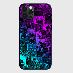 Чехол для iPhone 12 Pro Max AHEGAO NEON GIRL НЕОНОВЫЙ АХЕГАО, цвет: 3D-черный