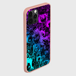 Чехол для iPhone 12 Pro Max AHEGAO NEON GIRL НЕОНОВЫЙ АХЕГАО, цвет: 3D-светло-розовый — фото 2