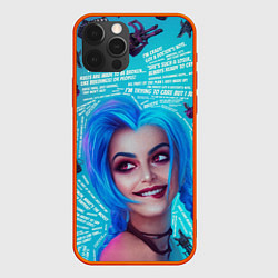 Чехол для iPhone 12 Pro Max БЕЗУМНАЯ ДЖИНКС CRAZY JINX, цвет: 3D-красный