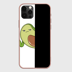 Чехол для iPhone 12 Pro Max Злой авокадик, цвет: 3D-светло-розовый