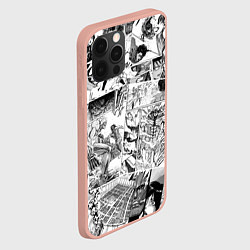 Чехол для iPhone 12 Pro Max АТАКА ТИТАНОВ СТРАНИЦЫ МАНГИ, цвет: 3D-светло-розовый — фото 2