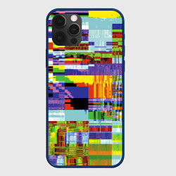 Чехол для iPhone 12 Pro Max Vanguard glitch fashion pattern 2022, цвет: 3D-тёмно-синий