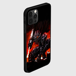Чехол для iPhone 12 Pro Max ГАТС В ДОСПЕХАХ БЕРСЕРК, цвет: 3D-черный — фото 2