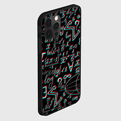 Чехол для iPhone 12 Pro Max ФОРМУЛЫ ГЛИТЧ GLITCH, цвет: 3D-черный — фото 2