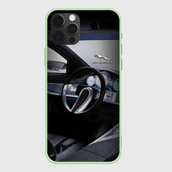Чехол для iPhone 12 Pro Max Jaguar Salon Prestige!, цвет: 3D-салатовый