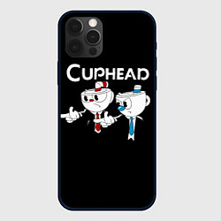 Чехол для iPhone 12 Pro Max Cuphead грозные ребята из Криминального чтива, цвет: 3D-черный