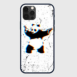 Чехол для iPhone 12 Pro Max Banksy Panda with guns Бэнкси, цвет: 3D-черный