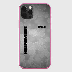Чехол для iPhone 12 Pro Max Hummer abstraction, цвет: 3D-малиновый