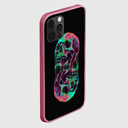 Чехол для iPhone 12 Pro Max Черепа близнецы, цвет: 3D-малиновый — фото 2