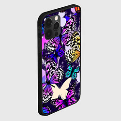 Чехол для iPhone 12 Pro Max Бабочки Butterflies, цвет: 3D-черный — фото 2