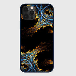 Чехол для iPhone 12 Pro Max Огненные фракталы 3d, цвет: 3D-черный