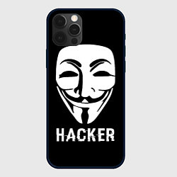 Чехол для iPhone 12 Pro Max HACKER Маска V, цвет: 3D-черный