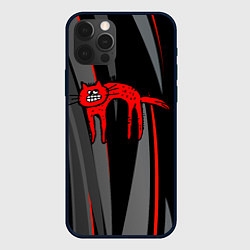 Чехол для iPhone 12 Pro Max Прикольный красный кот, цвет: 3D-черный