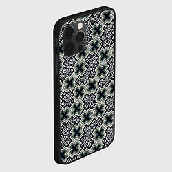 Чехол для iPhone 12 Pro Max Круги и крестики, цвет: 3D-черный — фото 2