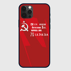 Чехол для iPhone 12 Pro Max Знамя Победы на Рейхстаге, цвет: 3D-черный
